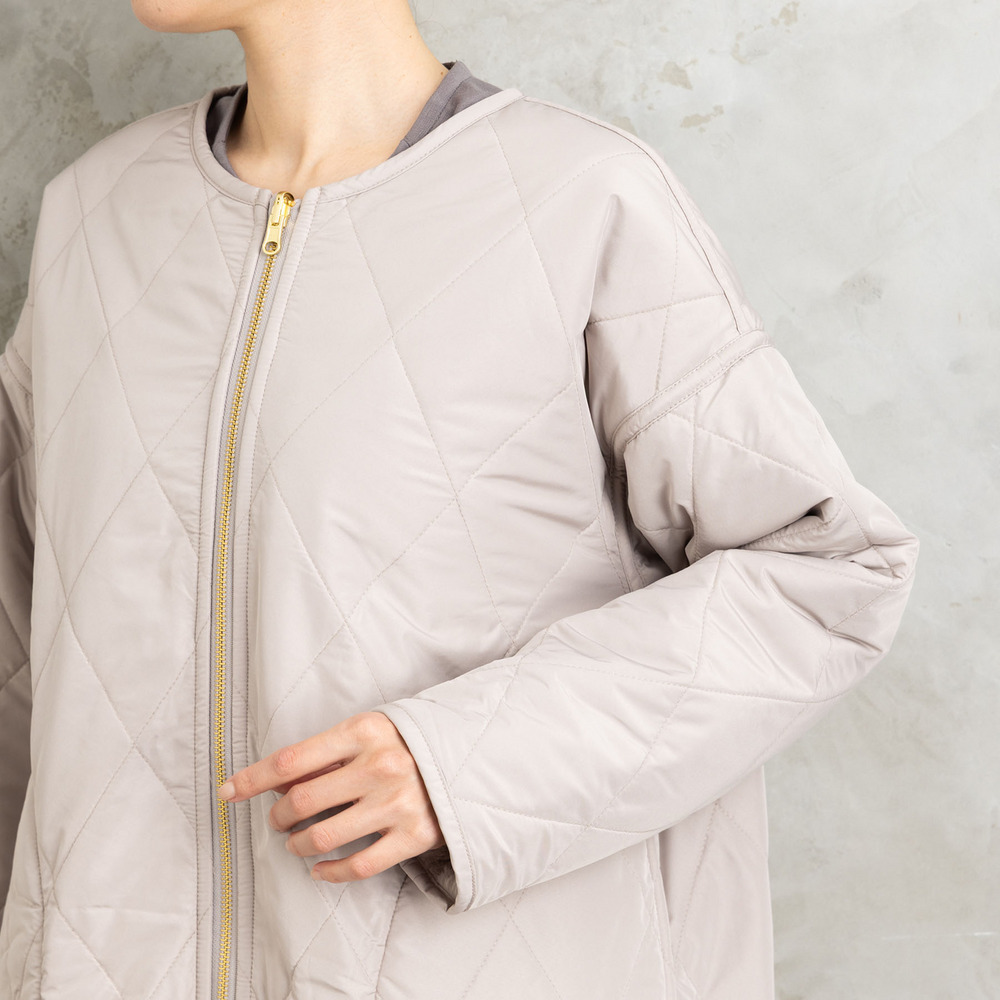 ファー×キルティングリバーシブルコート20