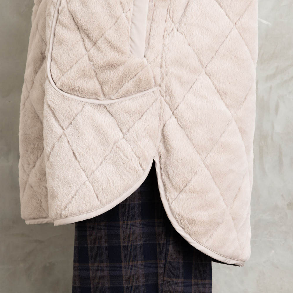 ファー×キルティングリバーシブルコート29