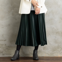 レザーライクプリーツスカート