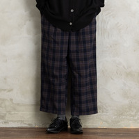 両面起毛セミワイドパンツ