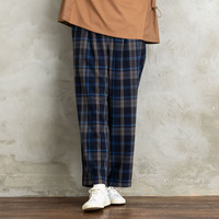 両面起毛セミワイドパンツ