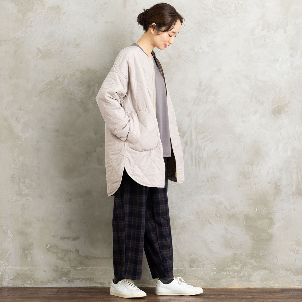 両面起毛セミワイドパンツ14