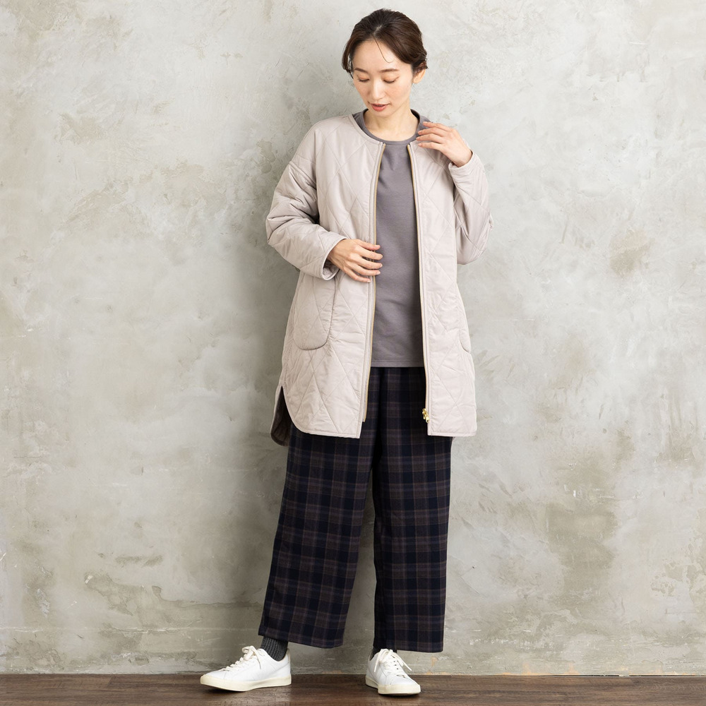 両面起毛セミワイドパンツ15