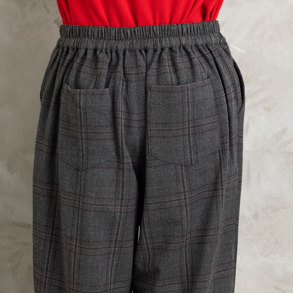 両面起毛セミワイドパンツ25