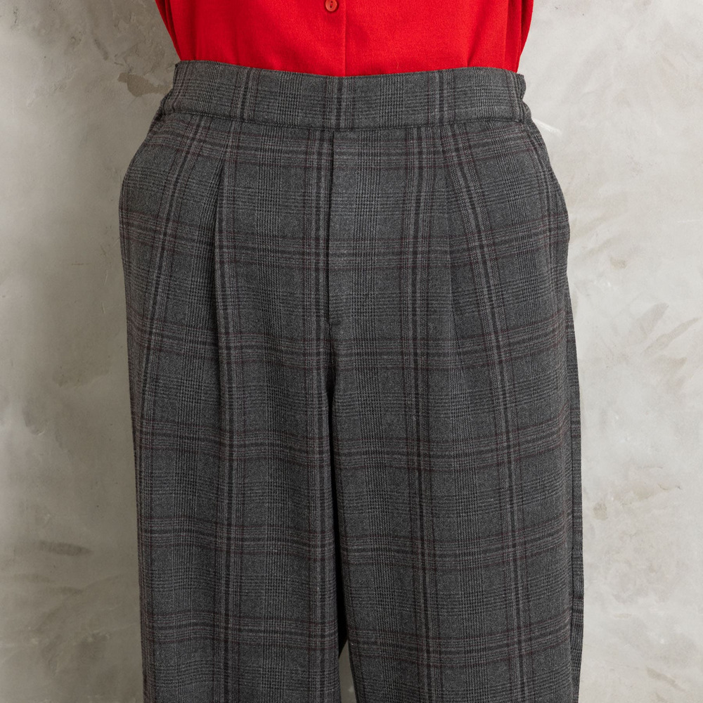 両面起毛セミワイドパンツ26