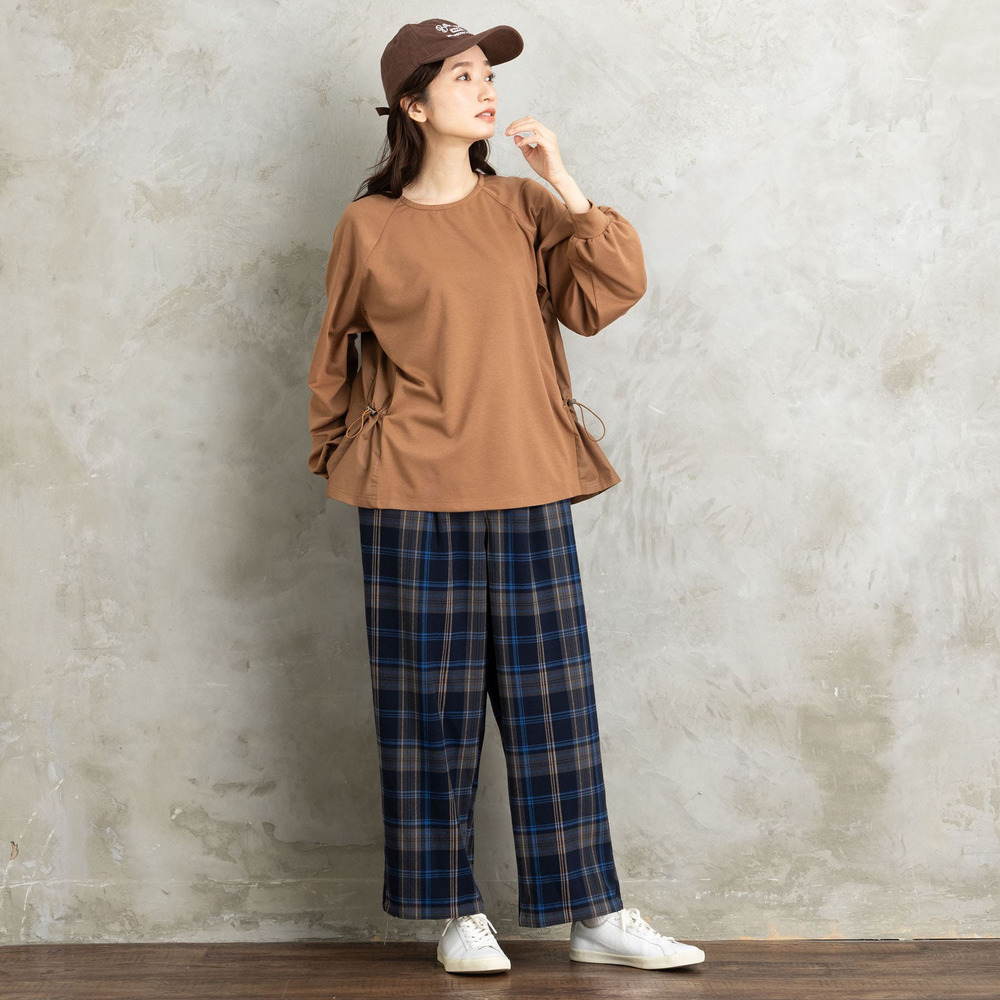 両面起毛セミワイドパンツ5