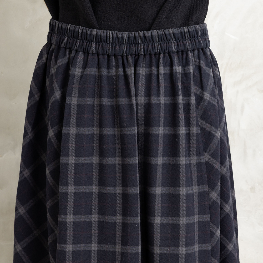 両面起毛チェックスカート11