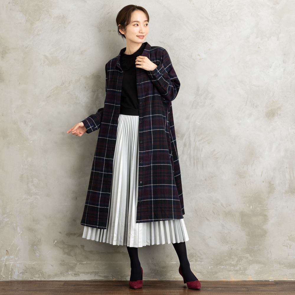 【sabstreet bis】【web限定】 起毛シャツワンピース13