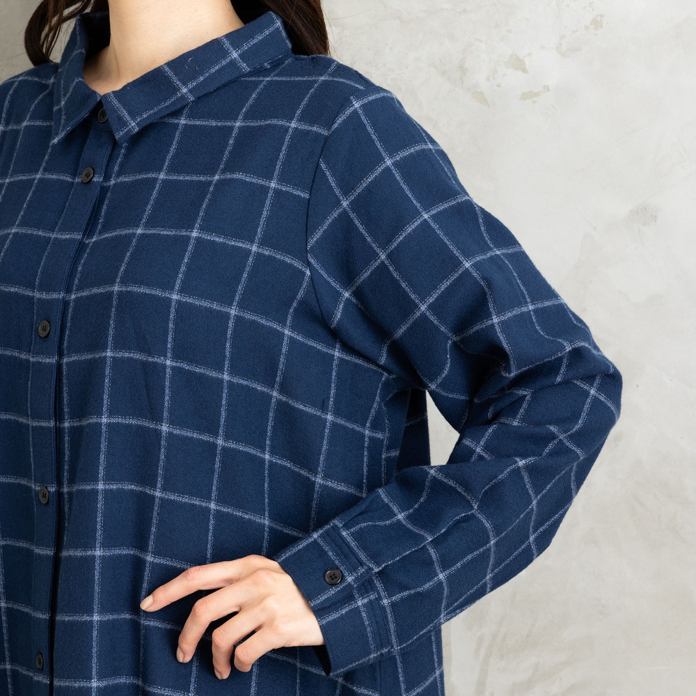 【sabstreet bis】【web限定】 起毛シャツワンピース17