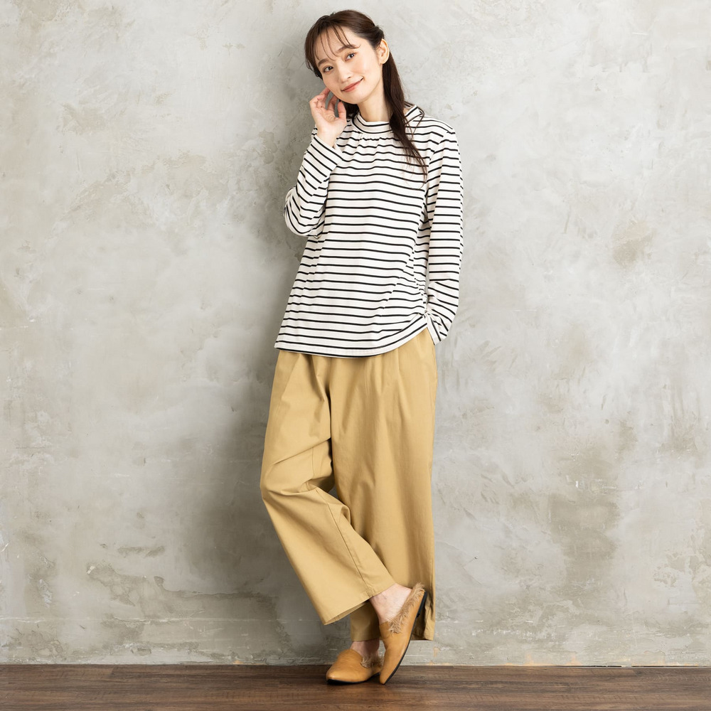 【sabstreet bis】【web限定】 【発熱保湿加工】イージーパンツ7