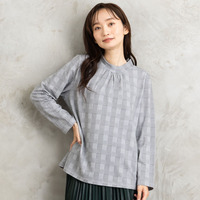 【吸湿・発熱】裏起毛モックネックインナーカットソー