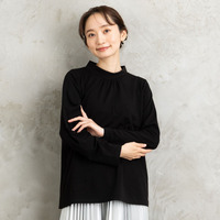 【吸湿・発熱】裏起毛モックネックインナーカットソー