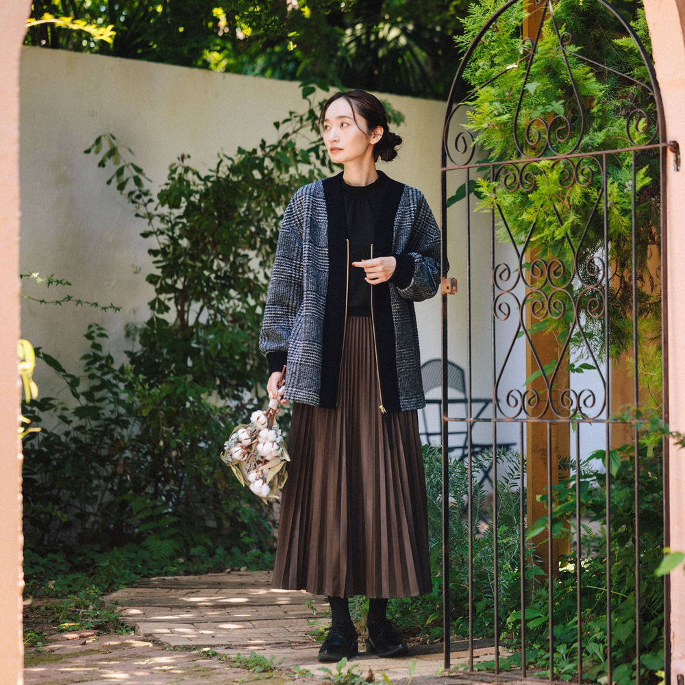 【吸湿・発熱】裏起毛モックネックインナーカットソー2