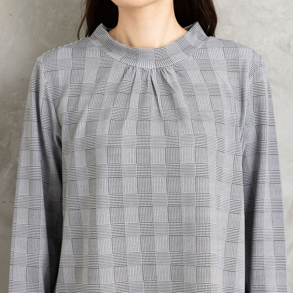 【吸湿・発熱】裏起毛モックネックインナーカットソー21