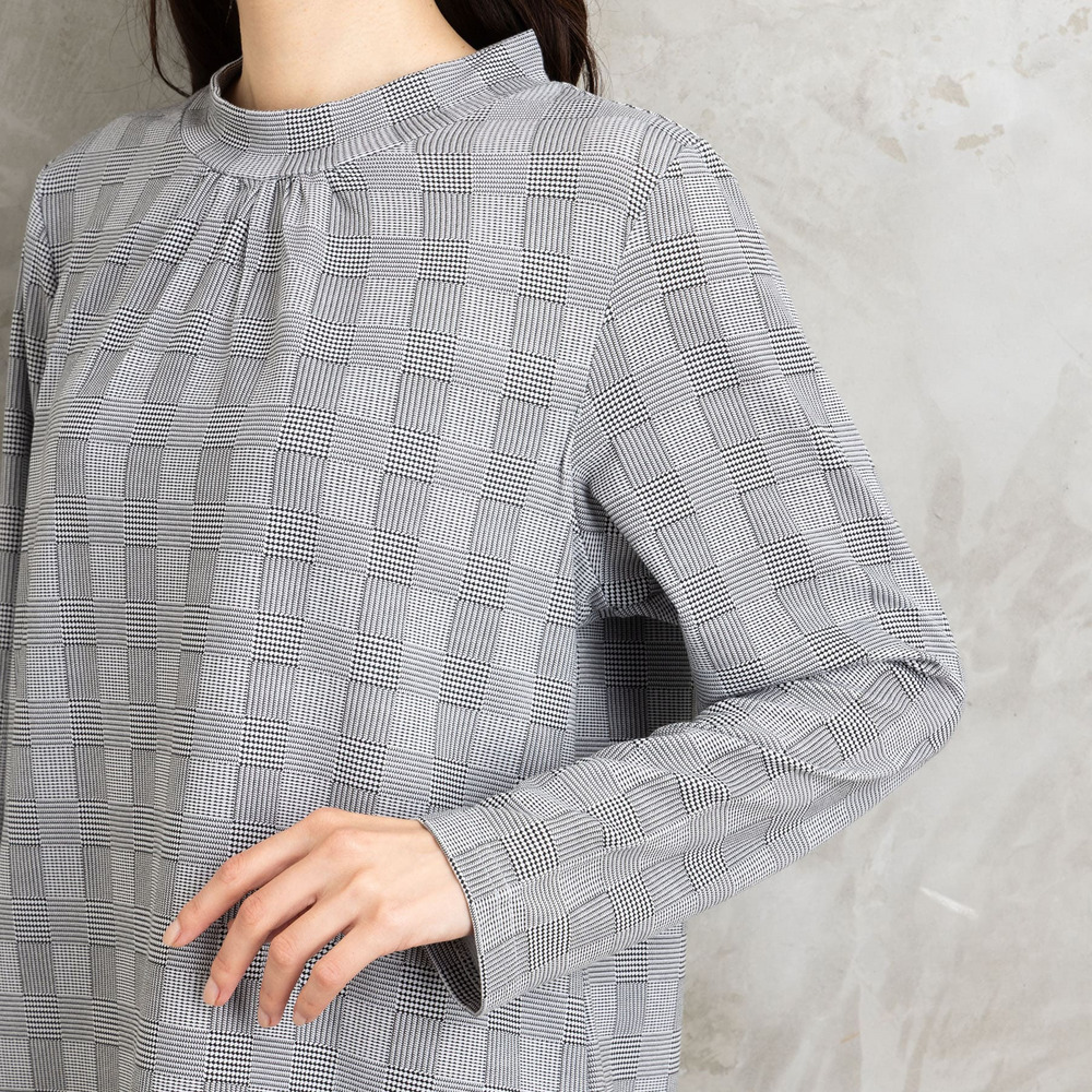 【吸湿・発熱】裏起毛モックネックインナーカットソー22