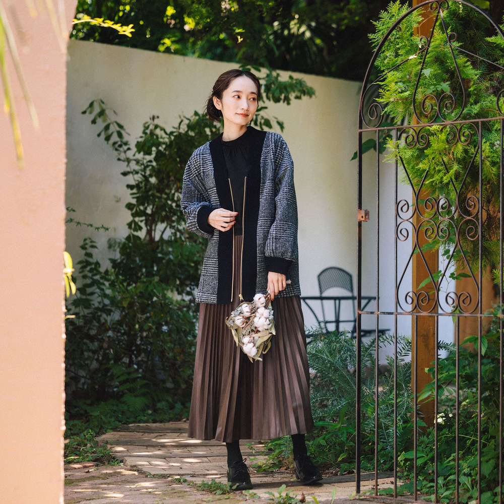 【吸湿・発熱】裏起毛モックネックインナーカットソー3