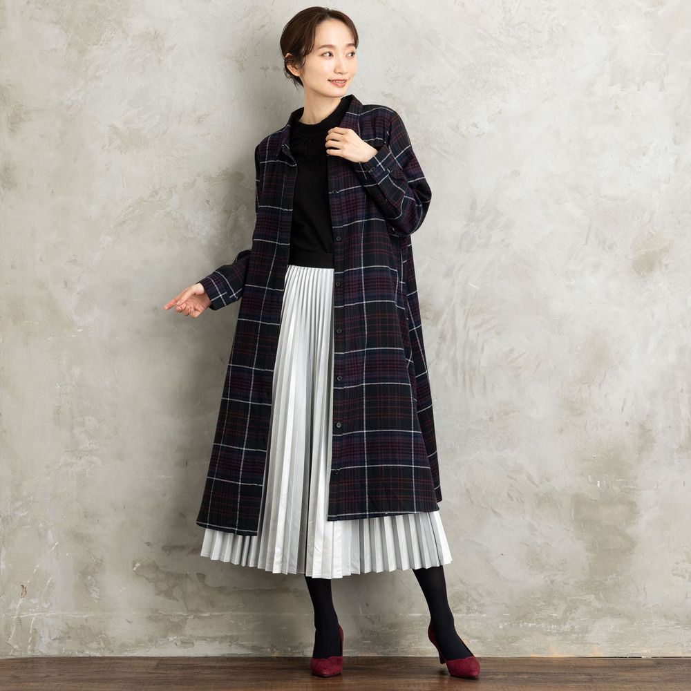 【吸湿・発熱】裏起毛モックネックインナーカットソー8