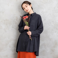 【吸湿・発熱】ソフトサーモ起毛チェックシャツチュニック