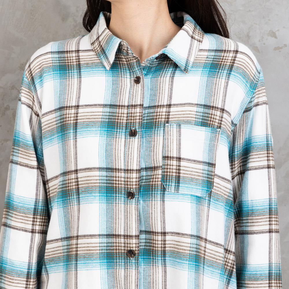 【吸湿・発熱】ソフトサーモ起毛チェックシャツチュニック14