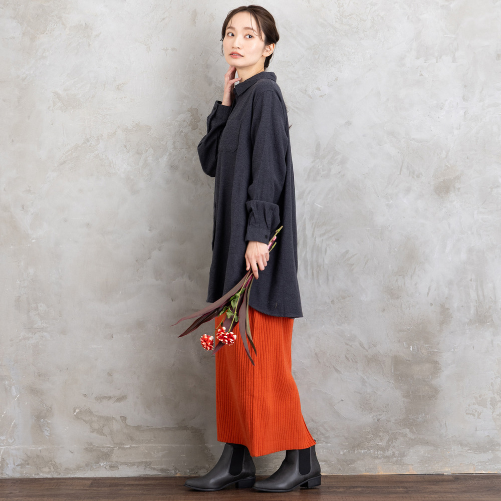 【吸湿・発熱】ソフトサーモ起毛チェックシャツチュニック9