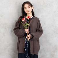 クルーネックカーディガン