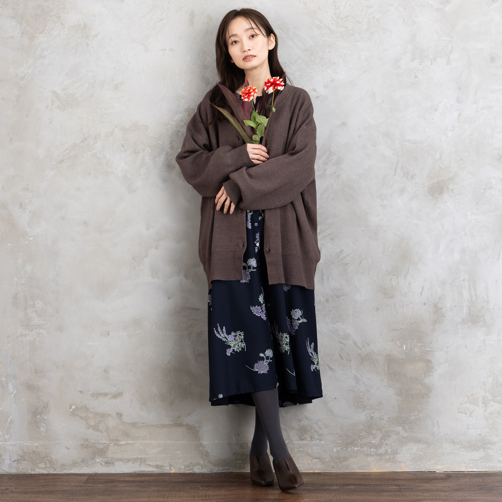 クルーネックカーディガン2