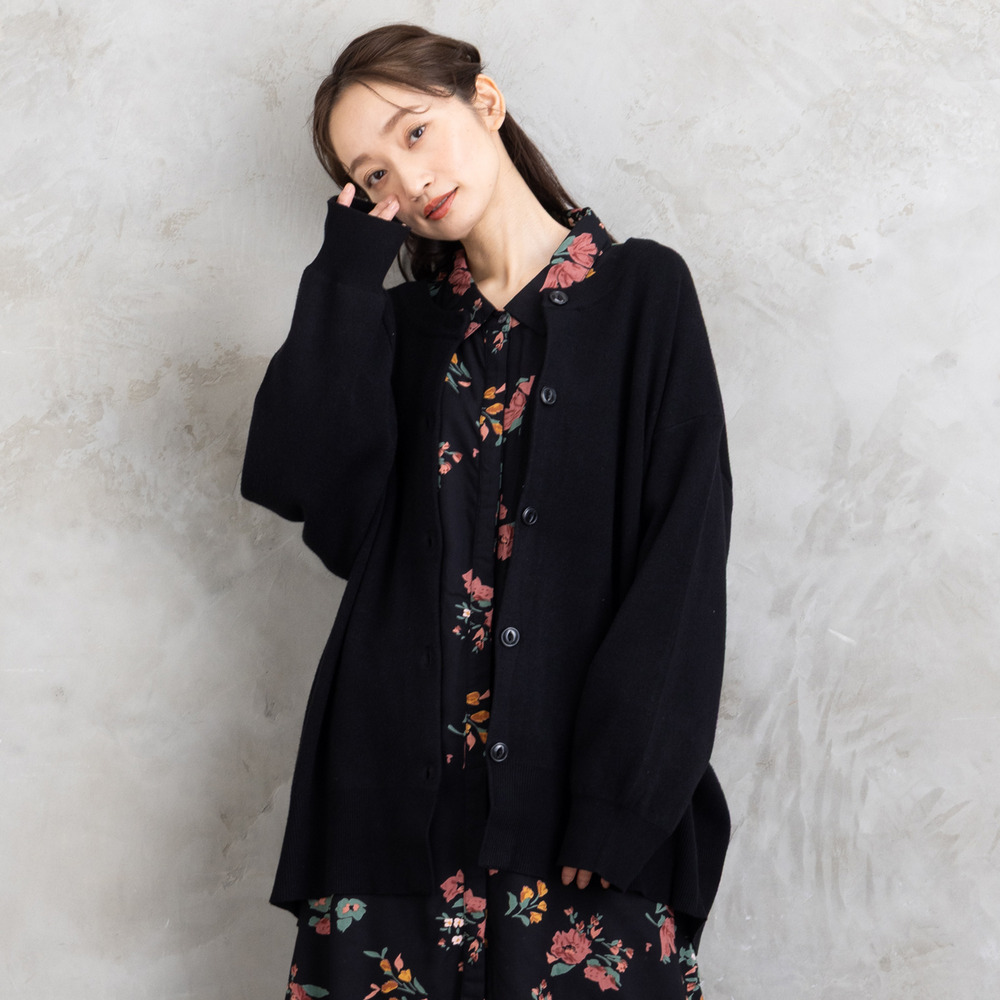 クルーネックカーディガン1