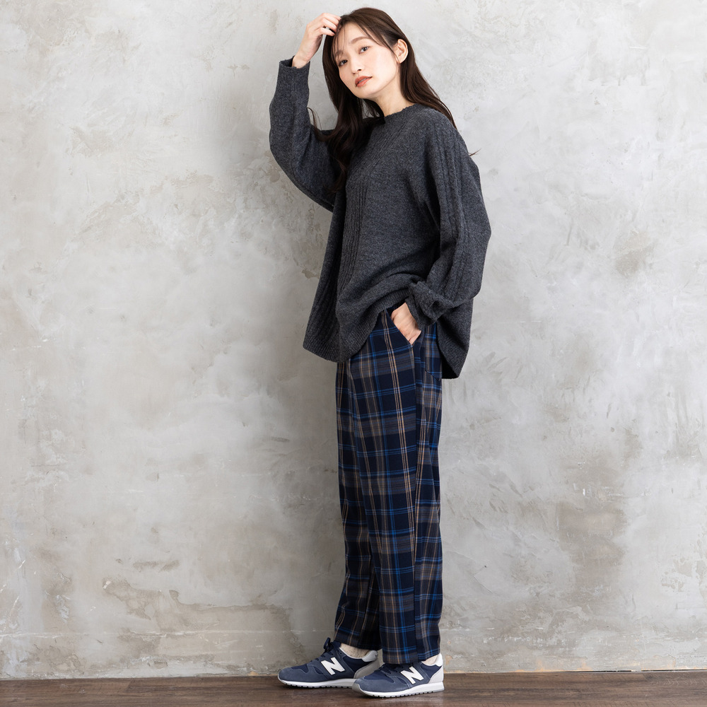 【sabstreet bis】【web限定】 Aラインケーブルニットプルオーバー12