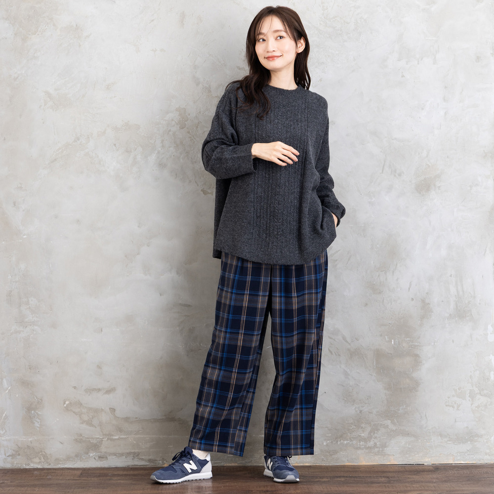 【sabstreet bis】【web限定】 Aラインケーブルニットプルオーバー13