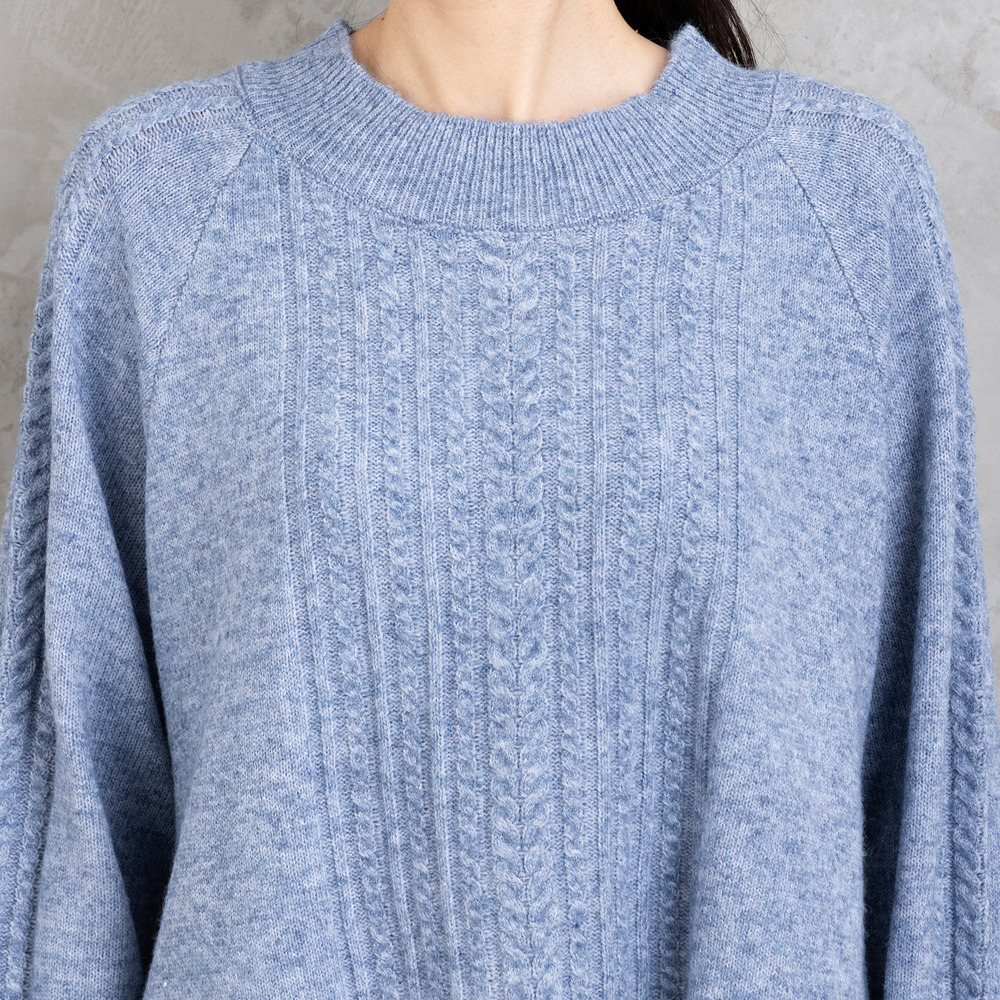 【sabstreet bis】【web限定】 Aラインケーブルニットプルオーバー17