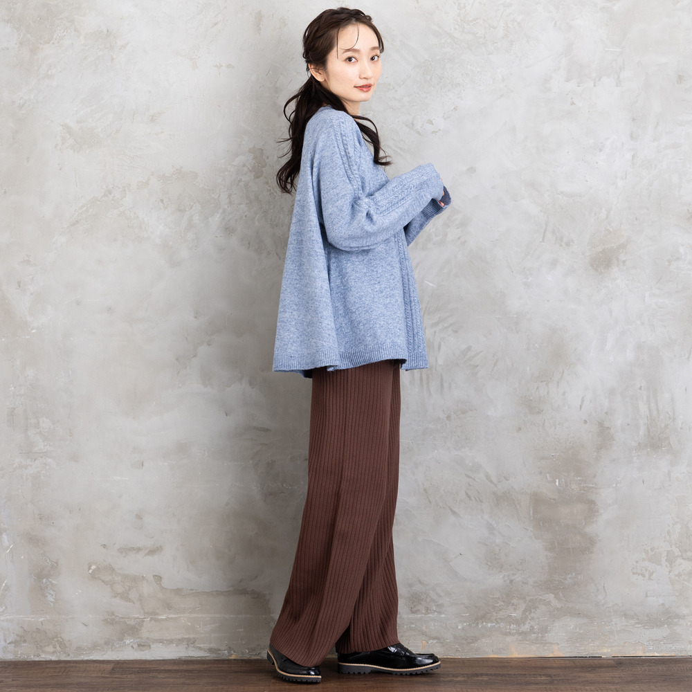 【sabstreet bis】【web限定】 Aラインケーブルニットプルオーバー4