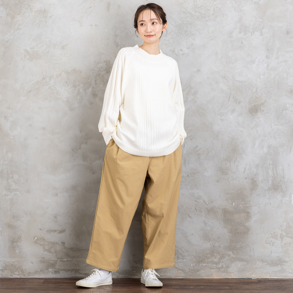 【sabstreet bis】【web限定】 Aラインケーブルニットプルオーバー5