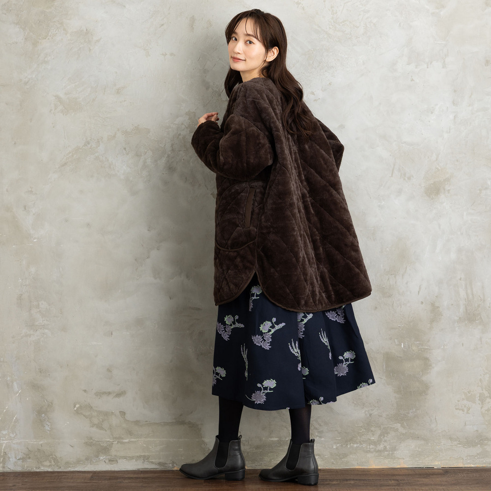 21号(6L~) ファー×キルティングリバーシブルコート13