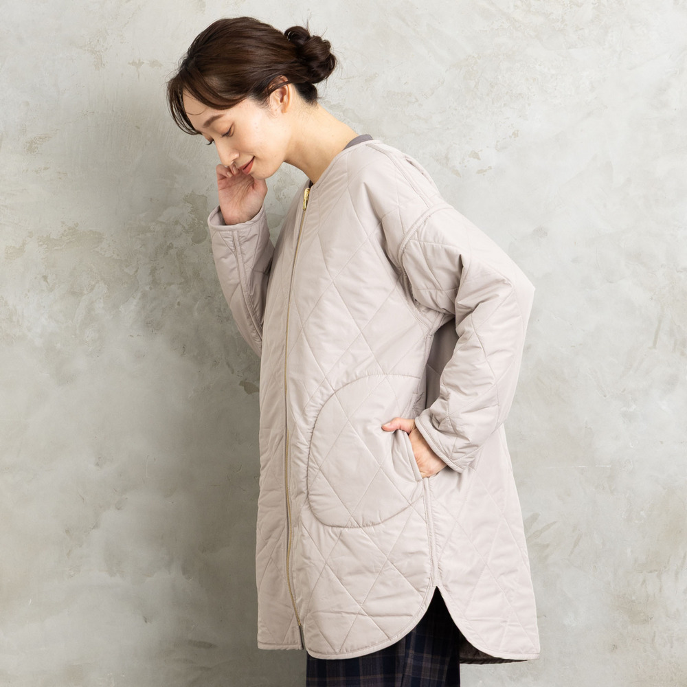 21号(6L~) ファー×キルティングリバーシブルコート17