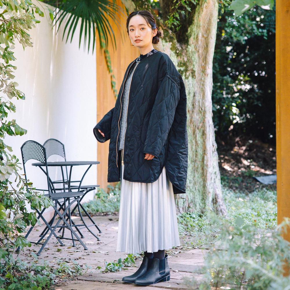 21号(6L~) ファー×キルティングリバーシブルコート2