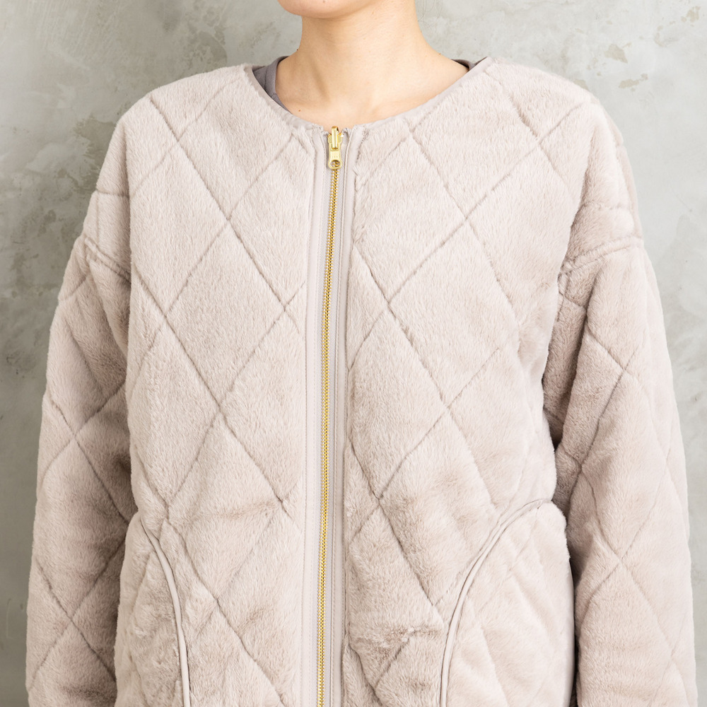 21号(6L~) ファー×キルティングリバーシブルコート26