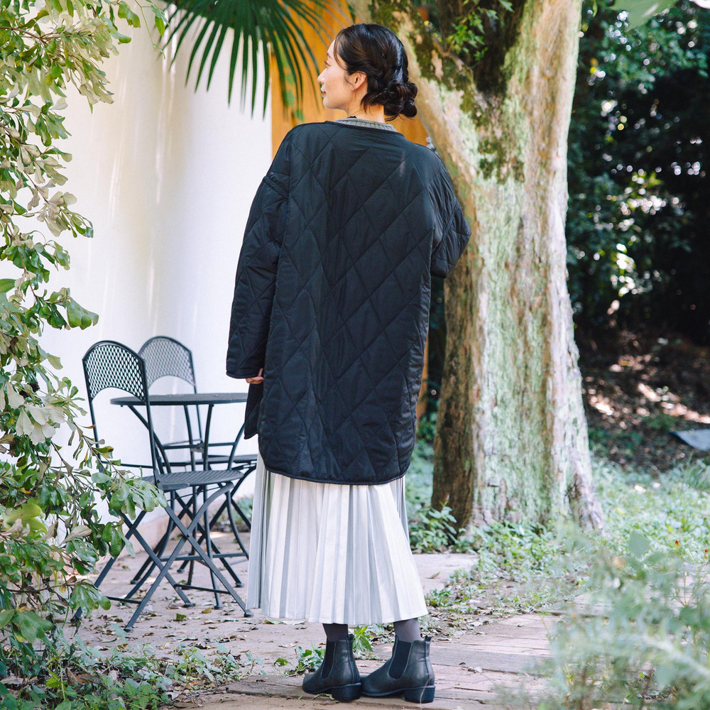 21号(6L~) ファー×キルティングリバーシブルコート5