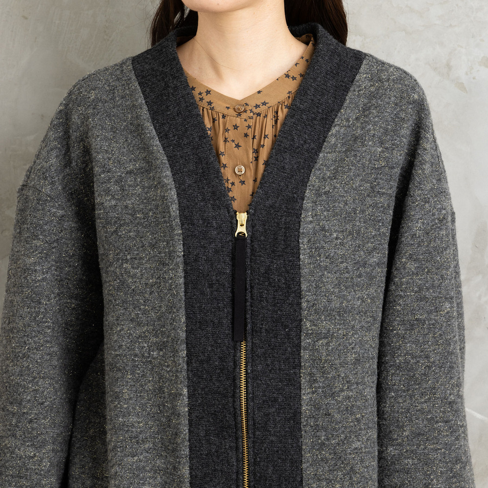 21号(6L~) イタリアンエアリーリブデザインジップブルゾン11