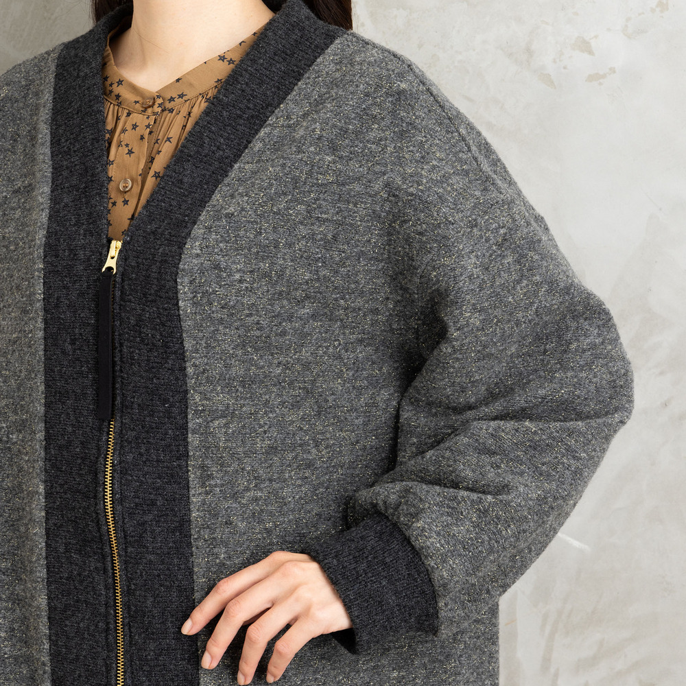 21号(6L~) イタリアンエアリーリブデザインジップブルゾン12