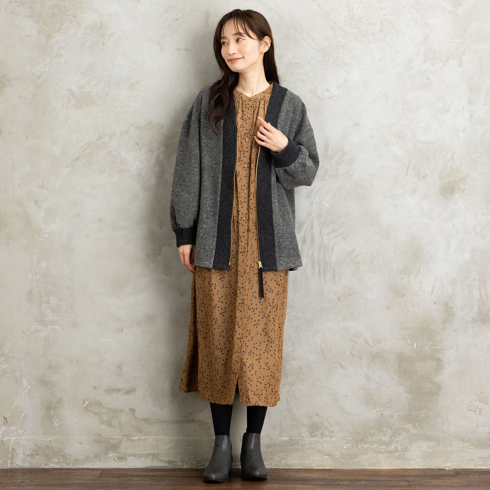 21号(6L~) イタリアンエアリーリブデザインジップブルゾン14