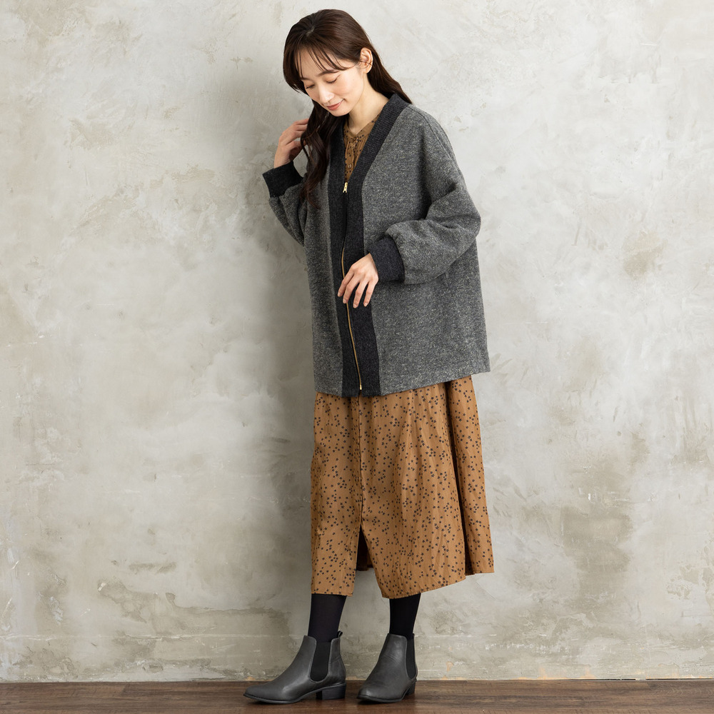 21号(6L~) イタリアンエアリーリブデザインジップブルゾン16