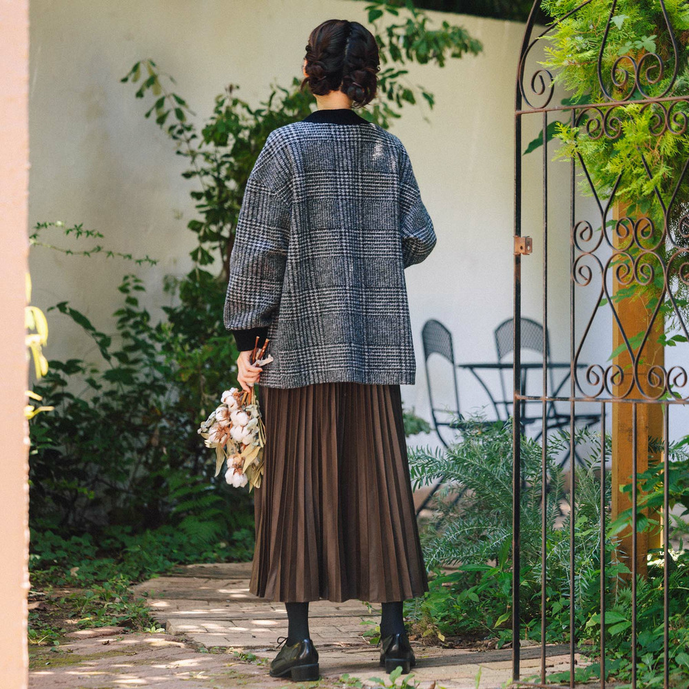 21号(6L~) イタリアンエアリーリブデザインジップブルゾン7