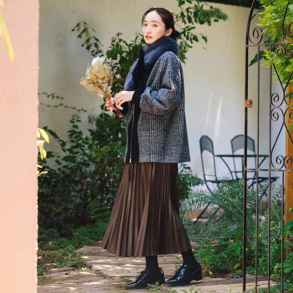 21号(6L~) イタリアンエアリーリブデザインジップブルゾン8