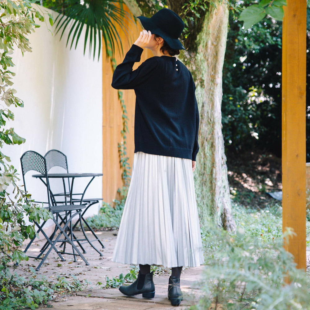 21号(6L~) レザーライクプリーツスカート10