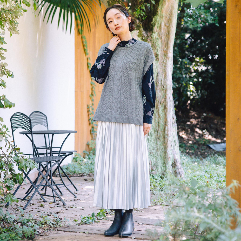 21号(6L~) レザーライクプリーツスカート13