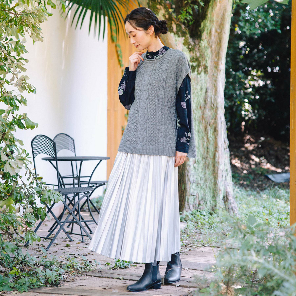 21号(6L~) レザーライクプリーツスカート14