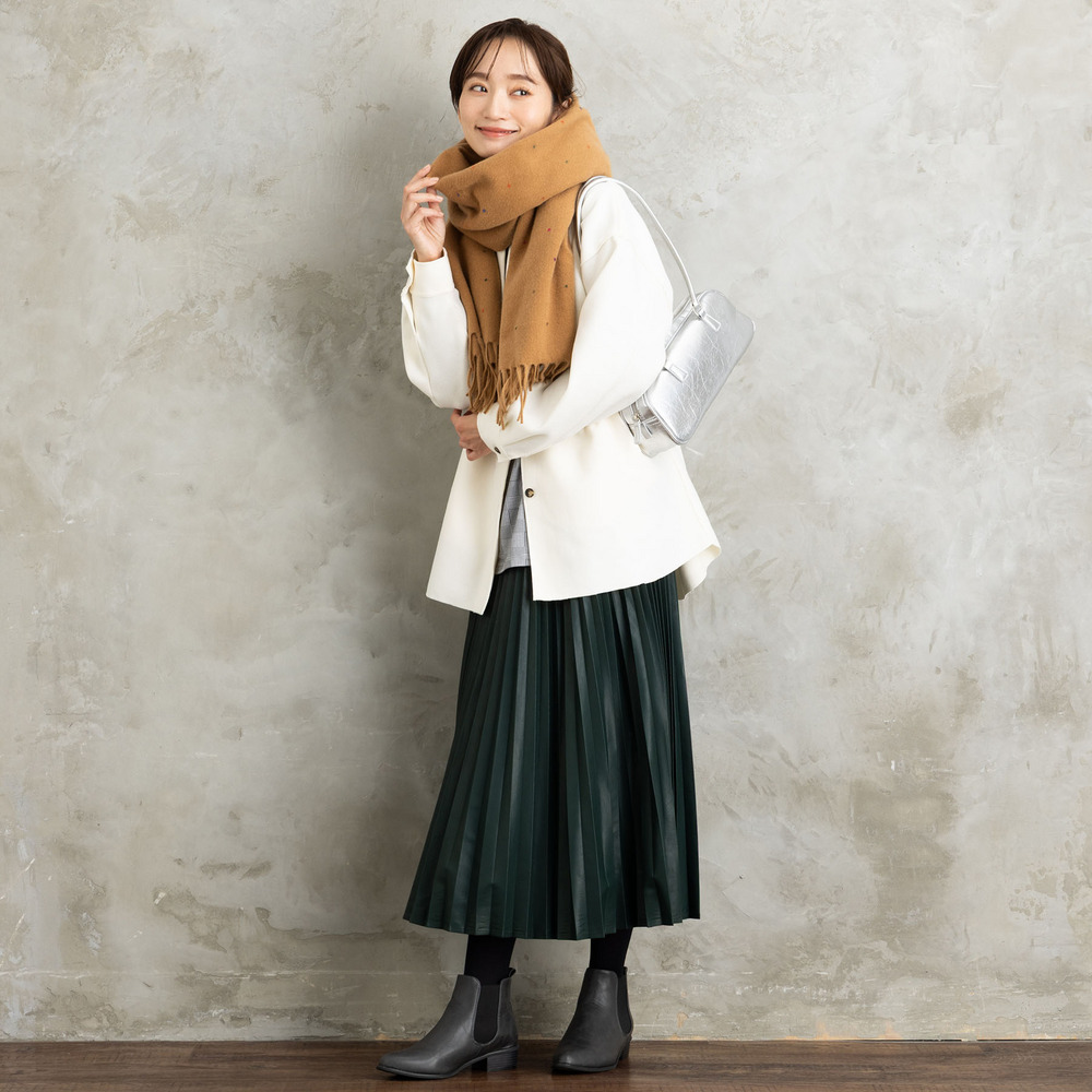 21号(6L~) レザーライクプリーツスカート29