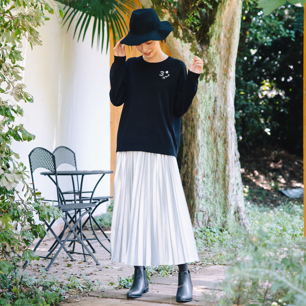 21号(6L~) レザーライクプリーツスカート8