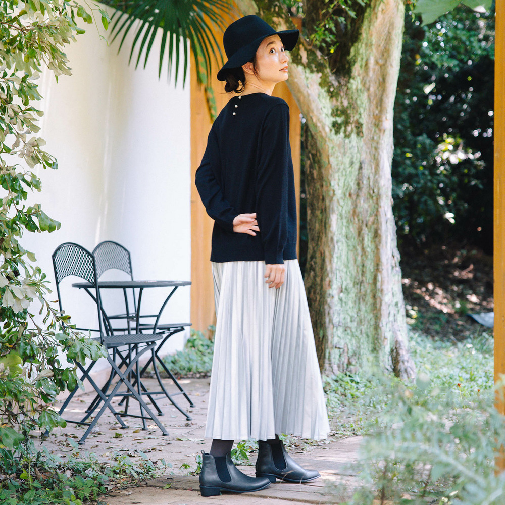 21号(6L~) レザーライクプリーツスカート9