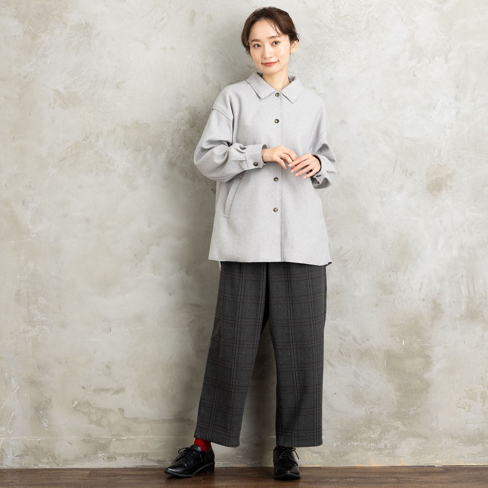 21号(6L~) 両面起毛セミワイドパンツ11